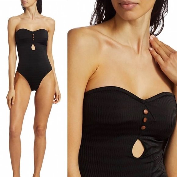 Onia Edith Strapless One Piece Swimsuit Size Medium - Picture 1 of 11